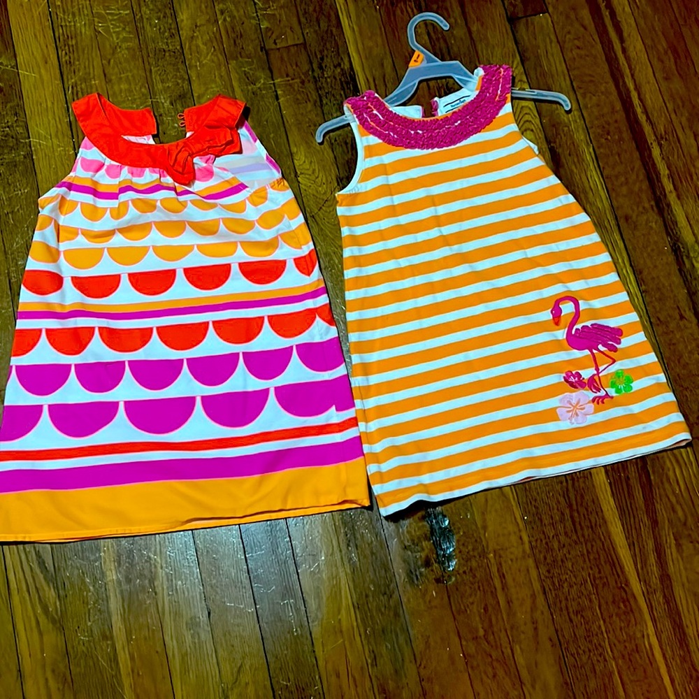 GYMBOREE little girl dress size 6 and Heartstrings size 5 good Condition